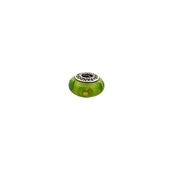 Authentic Pandora ALE Sterling Silver Murano Lime Green Flower Charm Bead! 70 - Picture 5 of 7